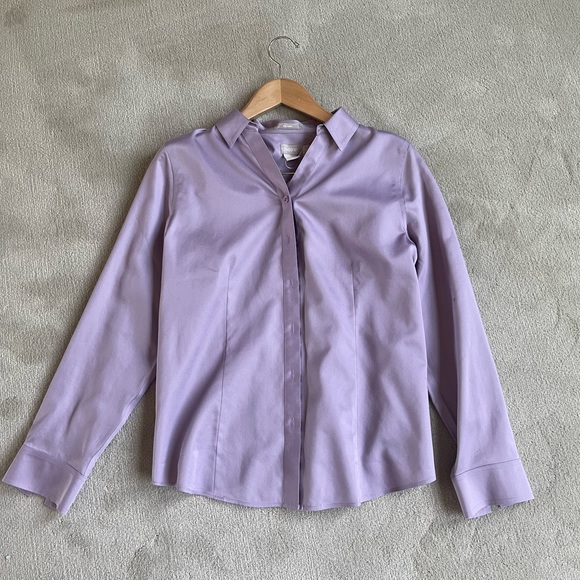 Chico's Tops - Chicos Long Sleeve Purple Button Up